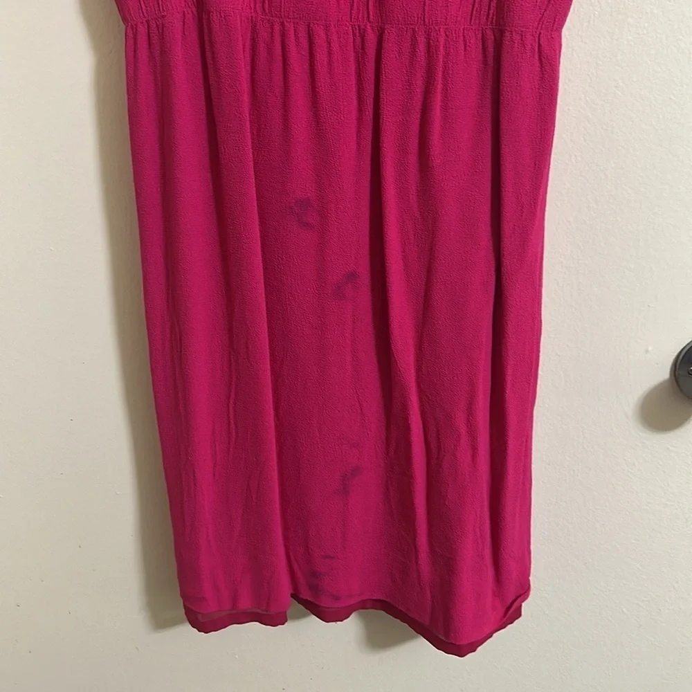 Kate Spade Ruffle Hot Pink Dress Size 10‎